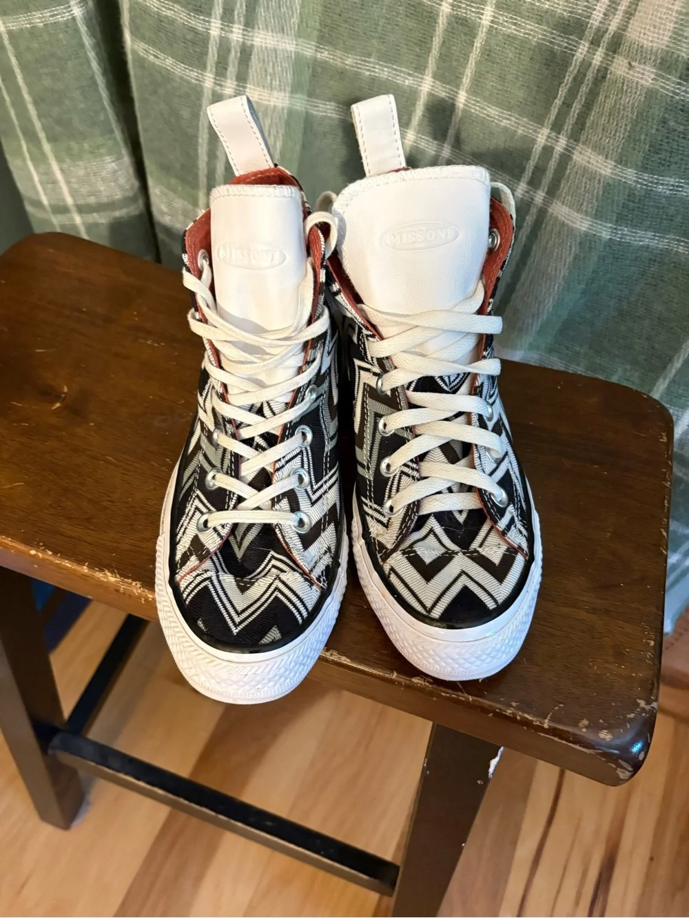 Converse x Missoni Women's chevron knit High-Top Sneakers - Picture 4 of 9